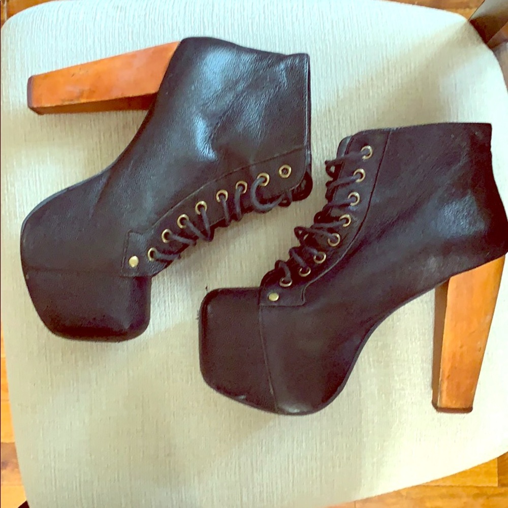 Jeffrey Campbell Lita lace up Booties